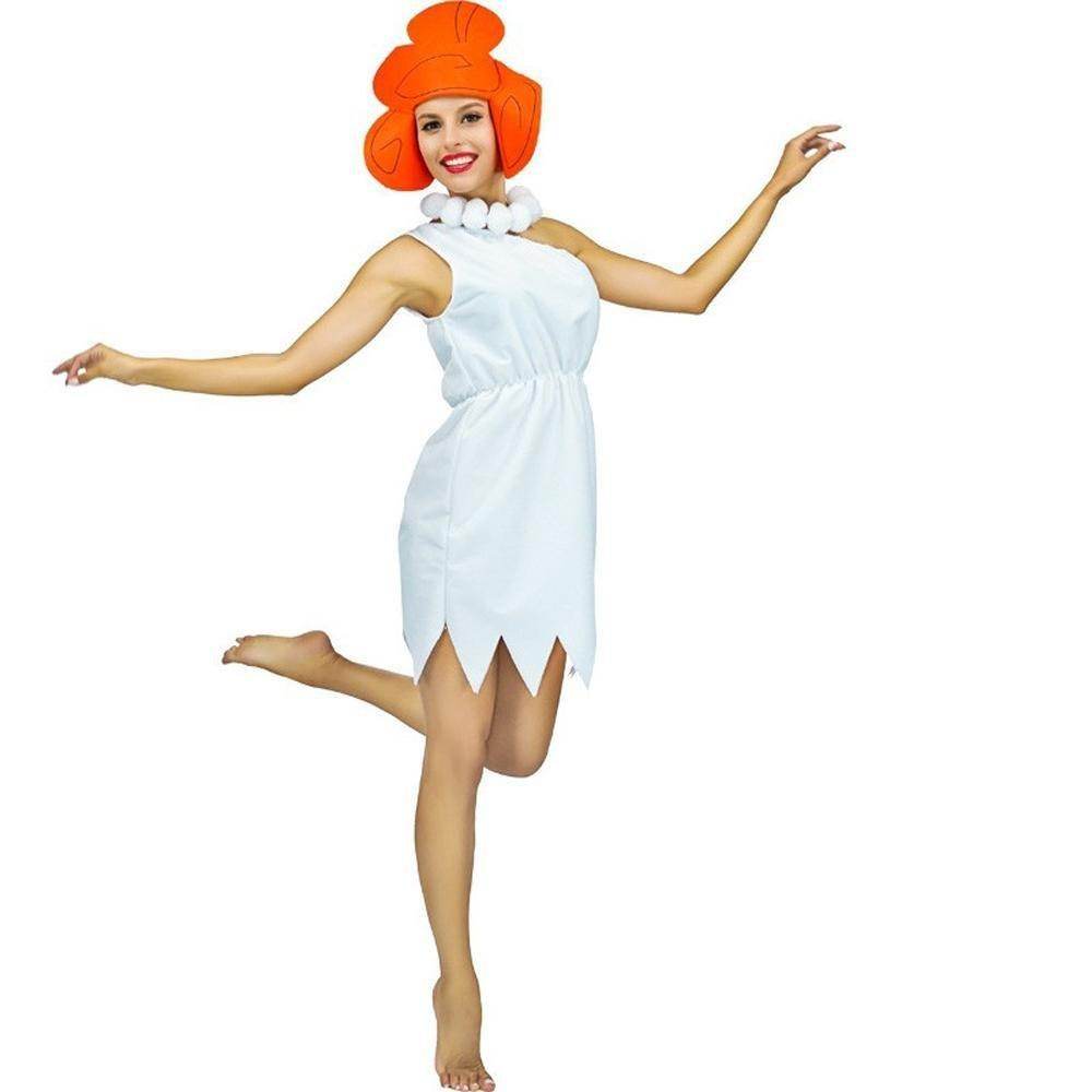The Flintstones Wilma Adult Ladies Costume 70s TV Fancy Dress - Ecosfun