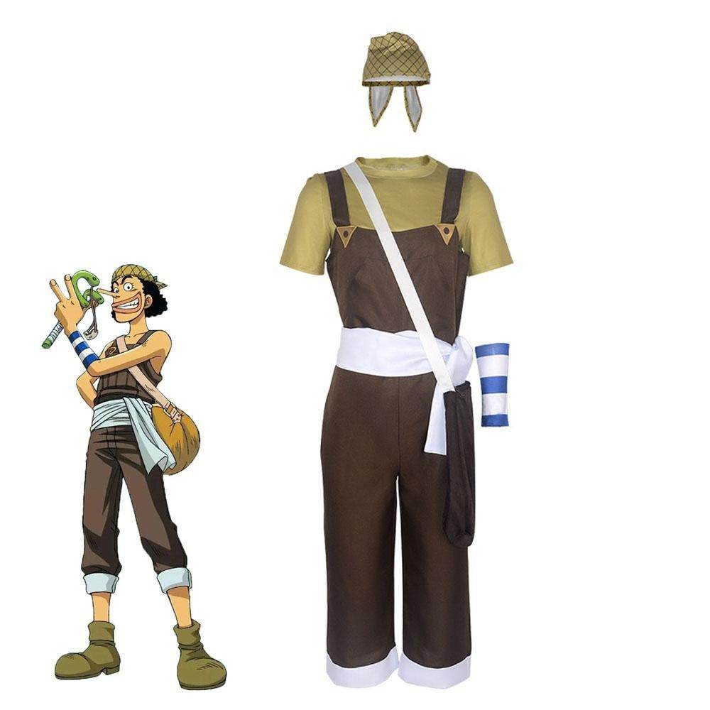 Usopp Anime One Piece Cosplay Costumes Carnival Party Outfits Full Set - Ecosfun
