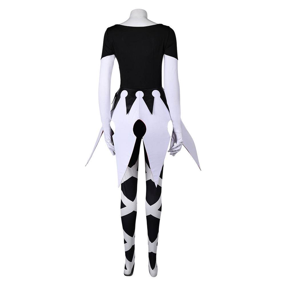 Hazbin Hotel Carmilla Carmine Cosplay Costume Women Black Jumpsuit Party Carnival - Ecosfun