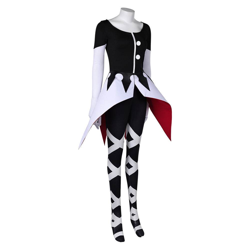 Hazbin Hotel Carmilla Carmine Cosplay Costume Women Black Jumpsuit Party Carnival - Ecosfun