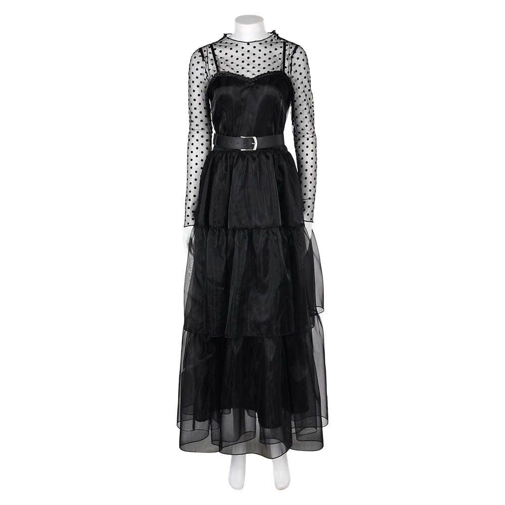 Lisa Frankenstein Misty Cosplay Costume Women Black Dress Party Carnival - Ecosfun