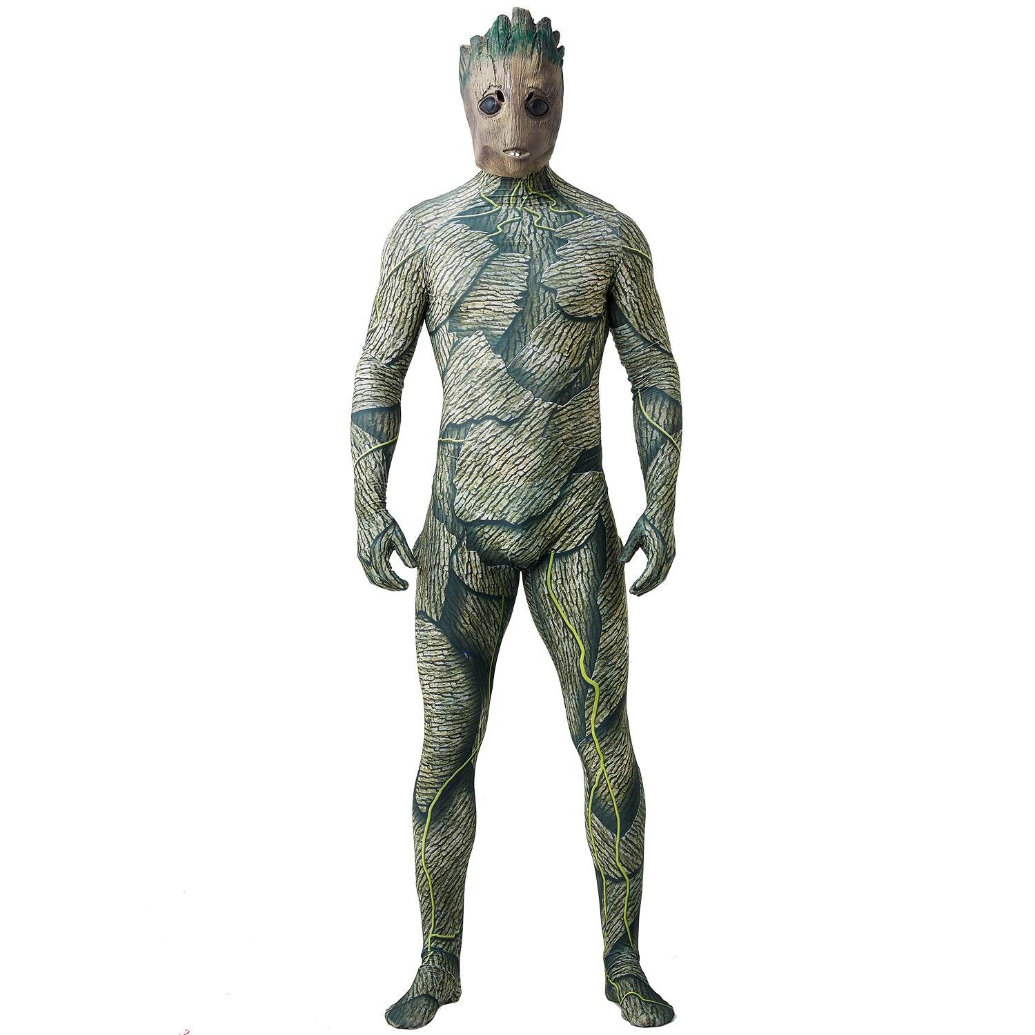 Groot Cosplay Costume Jumpsuit Zentai Party Carnival - Ecosfun