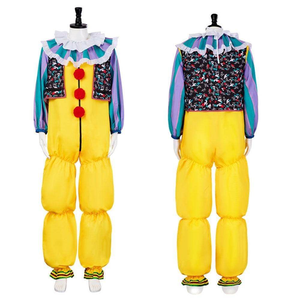 1990 Horror Movie IT The Clown Killer Pennywise Costume Cosplay Outfit Halloween - Ecosfun