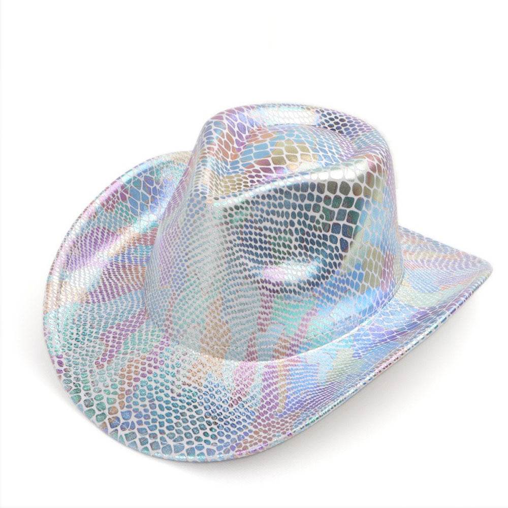 Western cowboy hat men's retro sequined Party dance - Ecosfun