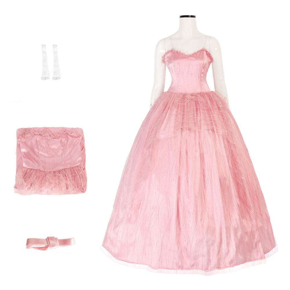 Wicked Glinda Women Pink Dress Outfit Carnival Halloween Cosplay Costume - Ecosfun