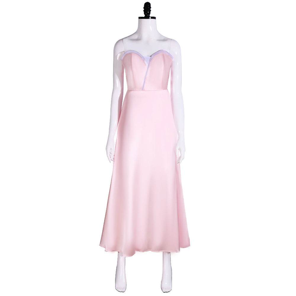 Wicked Glinda Women Pink Suspender Dress Outfit Carnival Cosplay Costume - Ecosfun