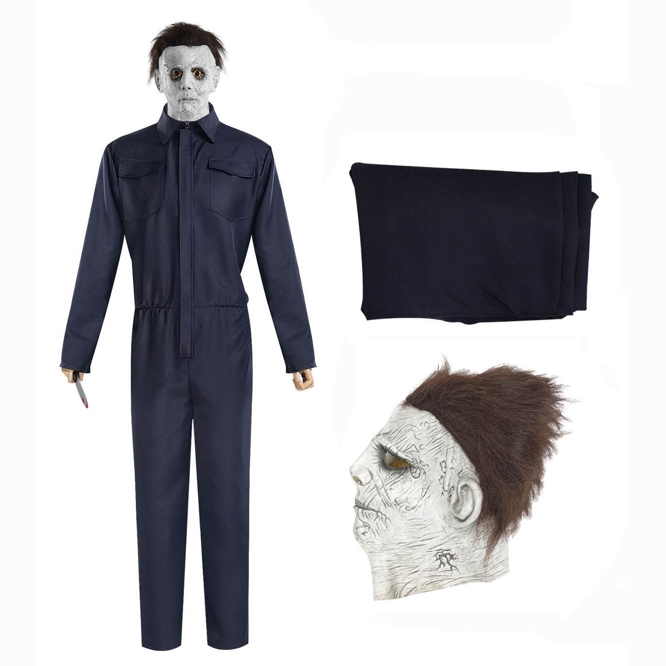 Halloween Michael Myers Costume Workwear Cosplay - Ecosfun