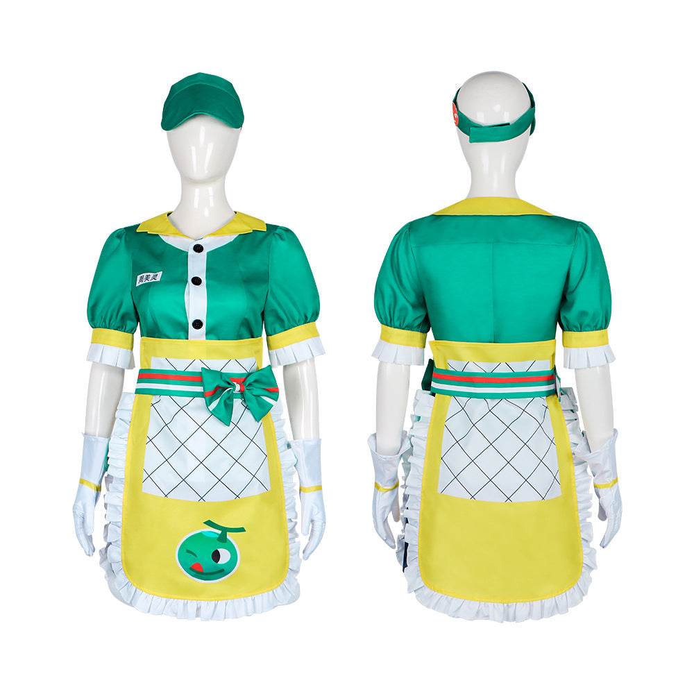 Overwatch Mei Honeydew Skin Cosplay Costume Maid Dress Outfit - Ecosfun