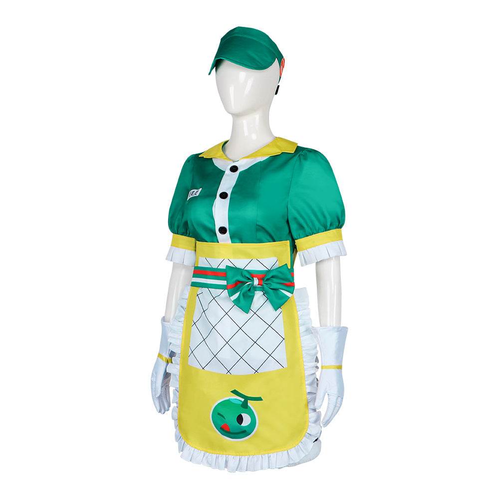 Overwatch Mei Honeydew Skin Cosplay Costume Maid Dress Outfit - Ecosfun