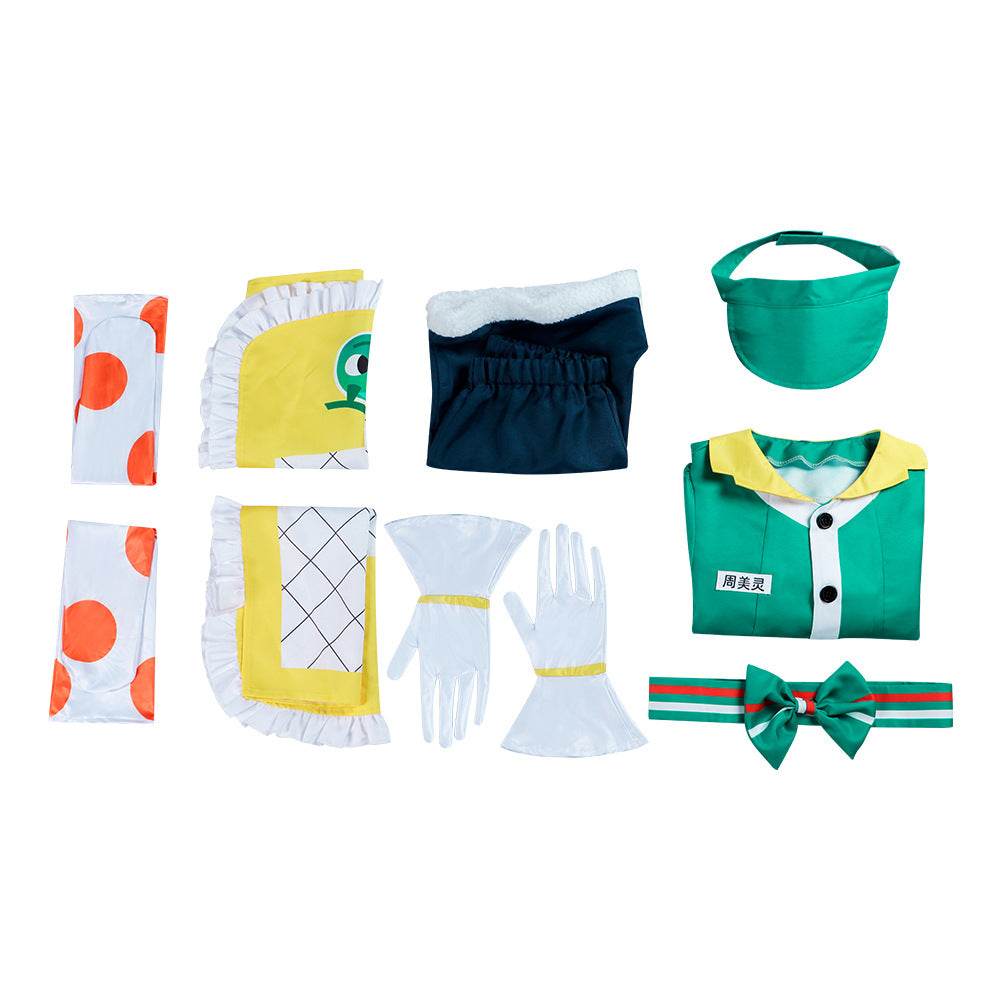 Overwatch Mei Honeydew Skin Cosplay Costume Maid Dress Outfit - Ecosfun