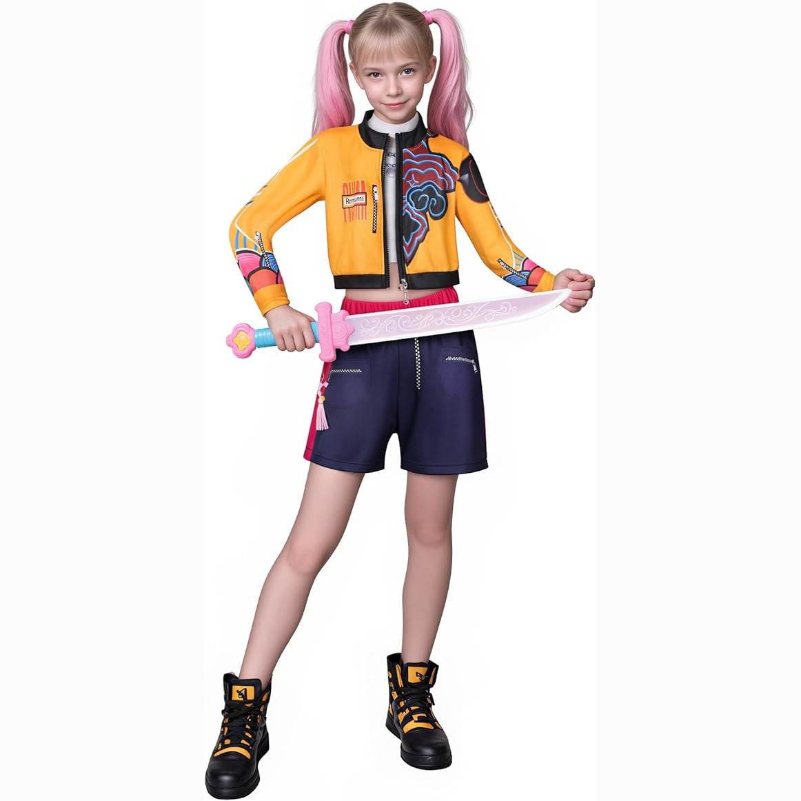 Movie KPop Demon Hunters Rumi Mira Zoey Cosplay Costume Dress Kids Girl Halloween - Ecosfun