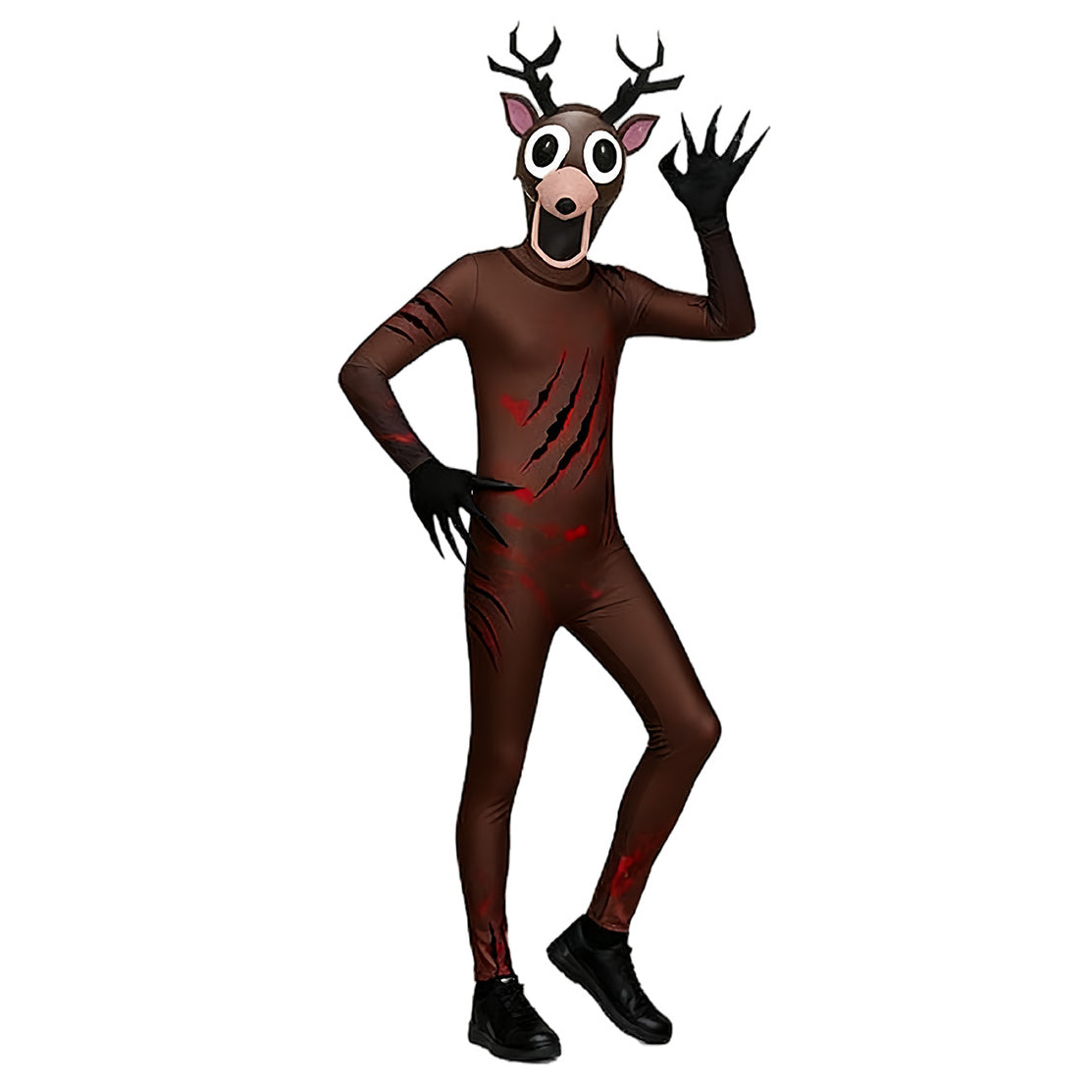 99 Nights in The Forest Bodysuit Costume Deer Animals Gaming Outfit Xmas