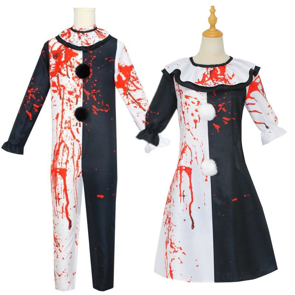 Terrifier 2 Art Le Clown Joker Costume de Cosplay Combinaison Halloween