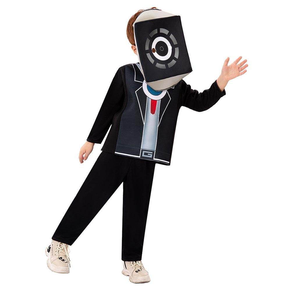 3D Horror Game TV and Toilet Costume Halloween Cosplay Outfit - Ecosfun