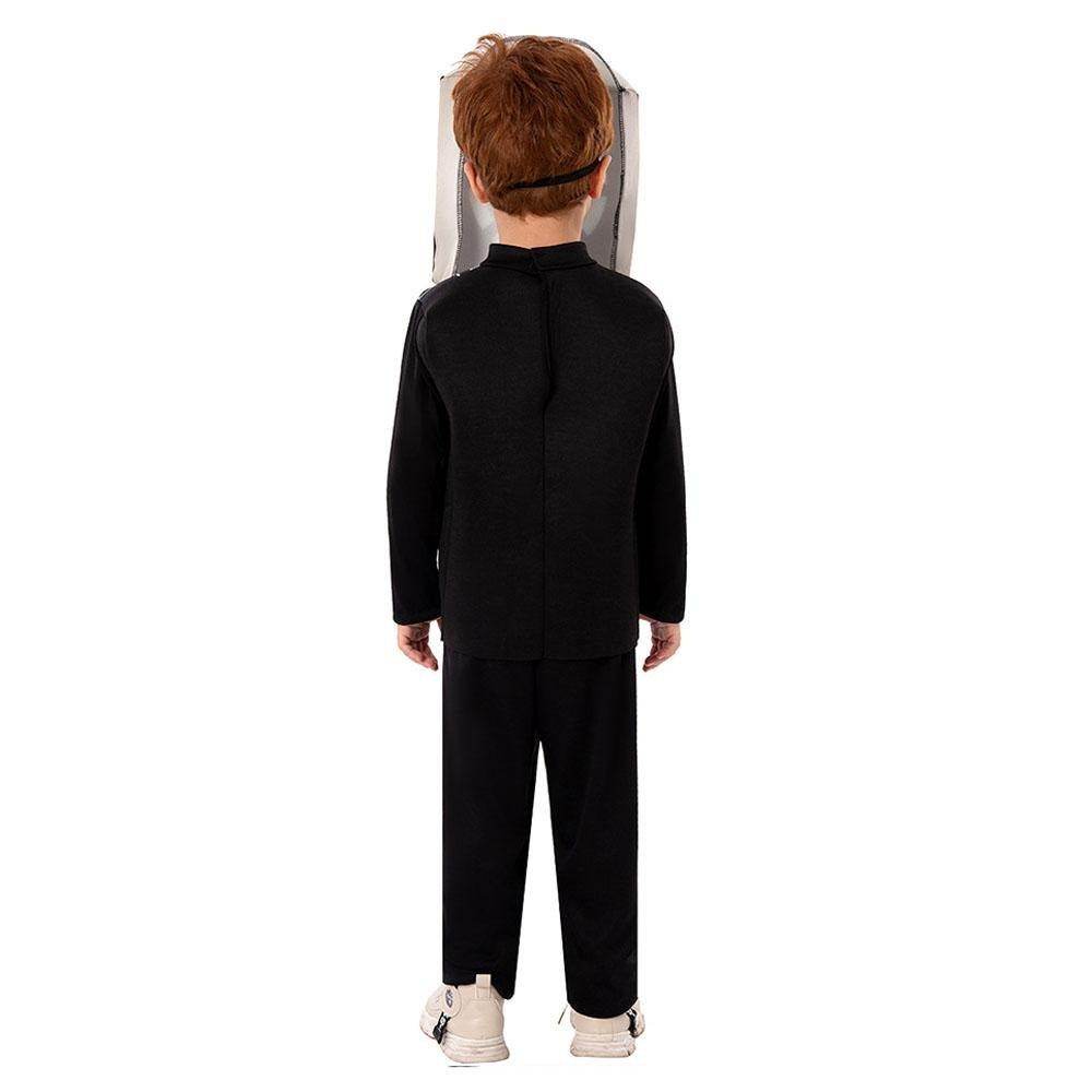 3D Horror Game TV and Toilet Costume Halloween Cosplay Outfit - Ecosfun