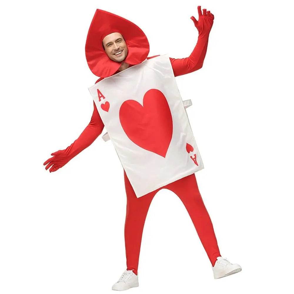 Alice in Wonderland stage performance poker heart peach A Costume Cosplay Party - Ecosfun
