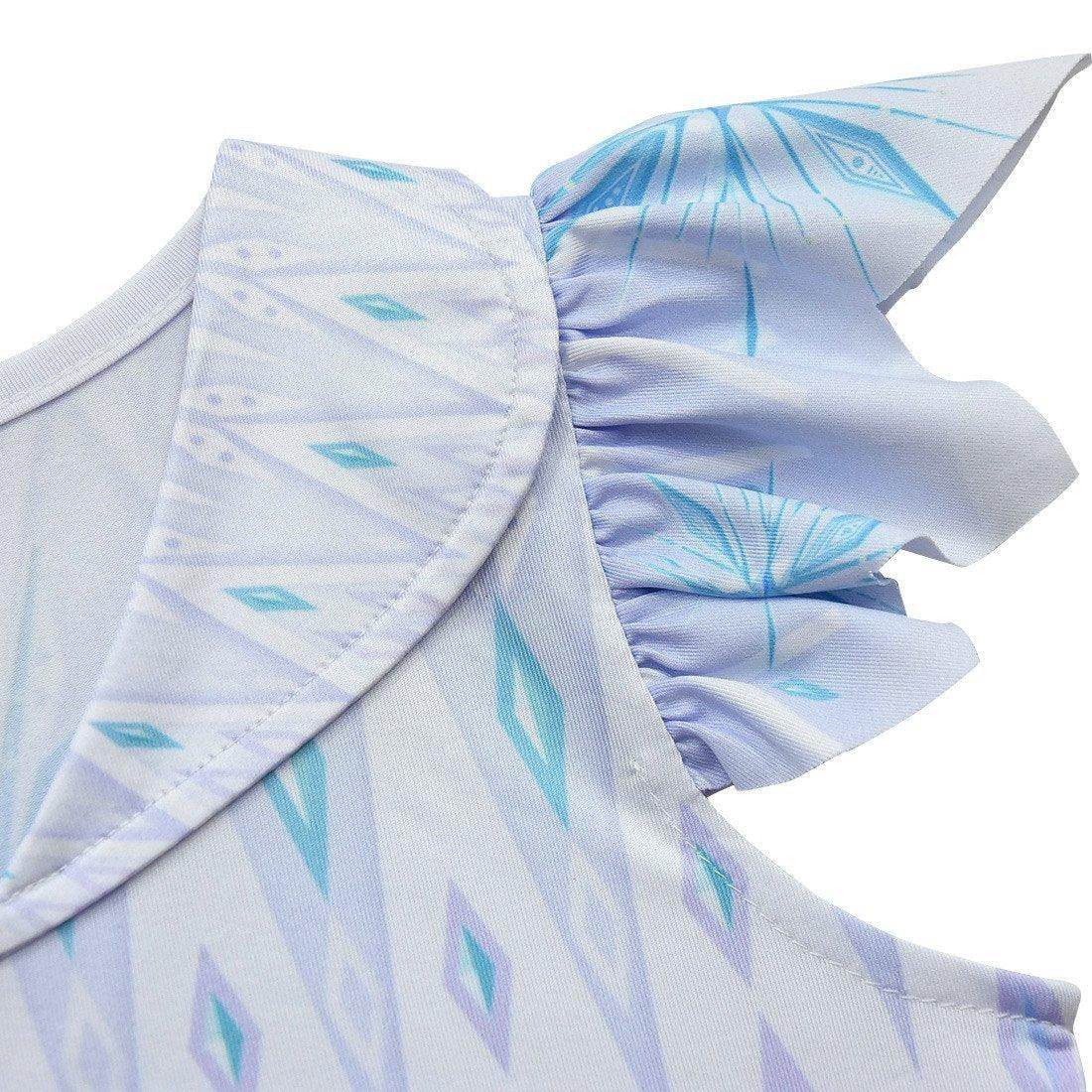 Frozen 2 Cosplay Elsa Halloween Performance Costume Girls Fancy Dress - Ecosfun