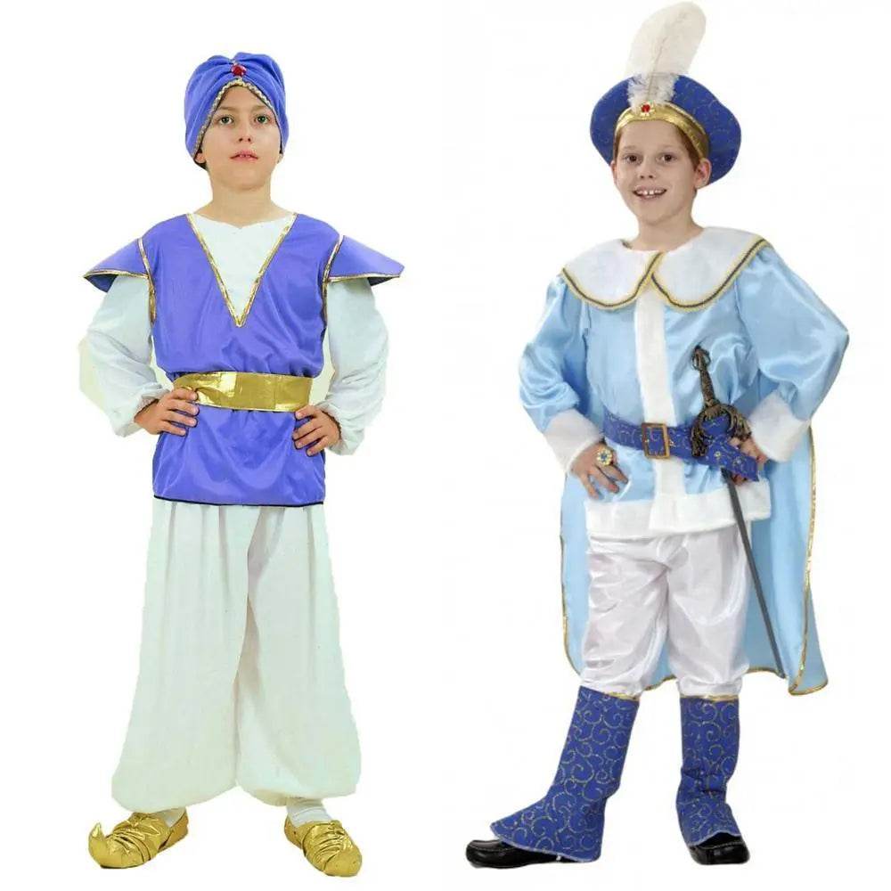 Halloween Kids Boys India Aladdin Prince Cosplay Costume - Ecosfun