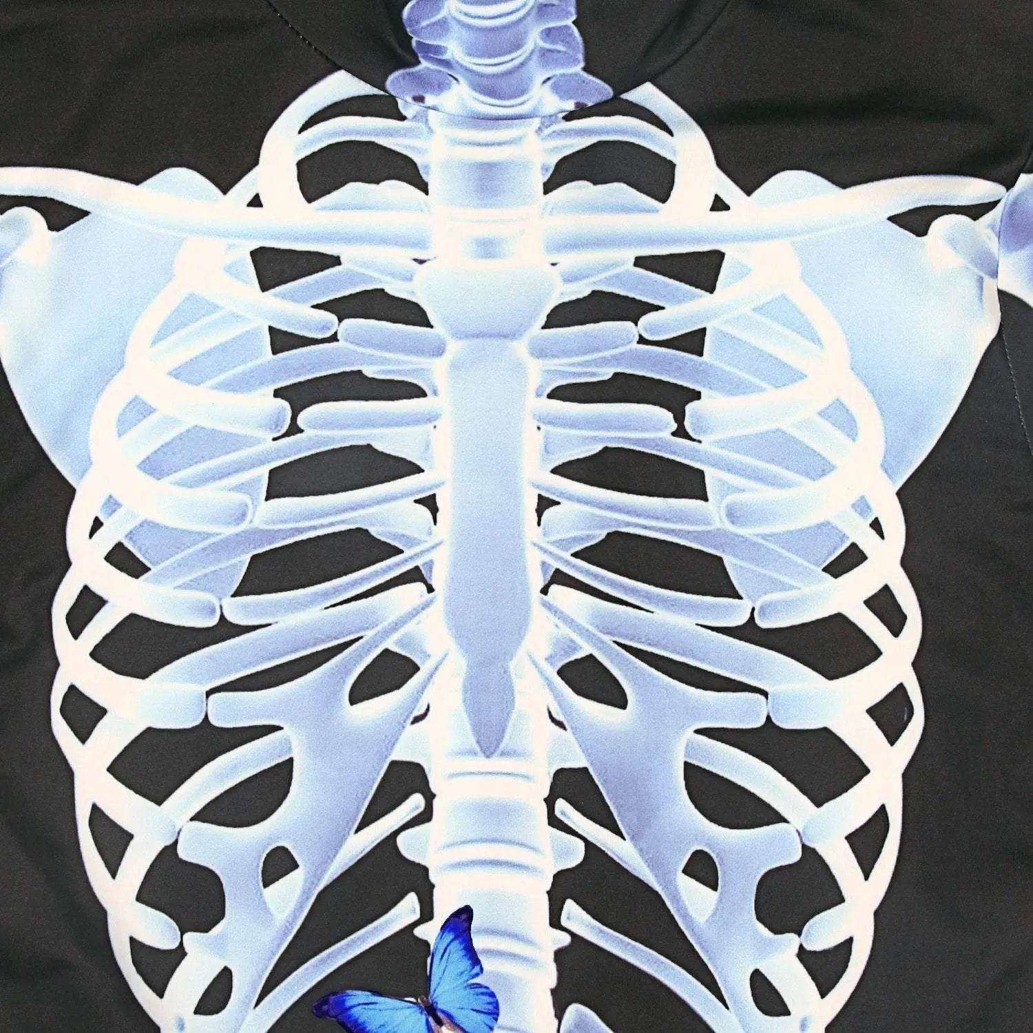 Halloween Skeleton Cosplay Costume Bodycon Jumpsuit for Women - Ecosfun