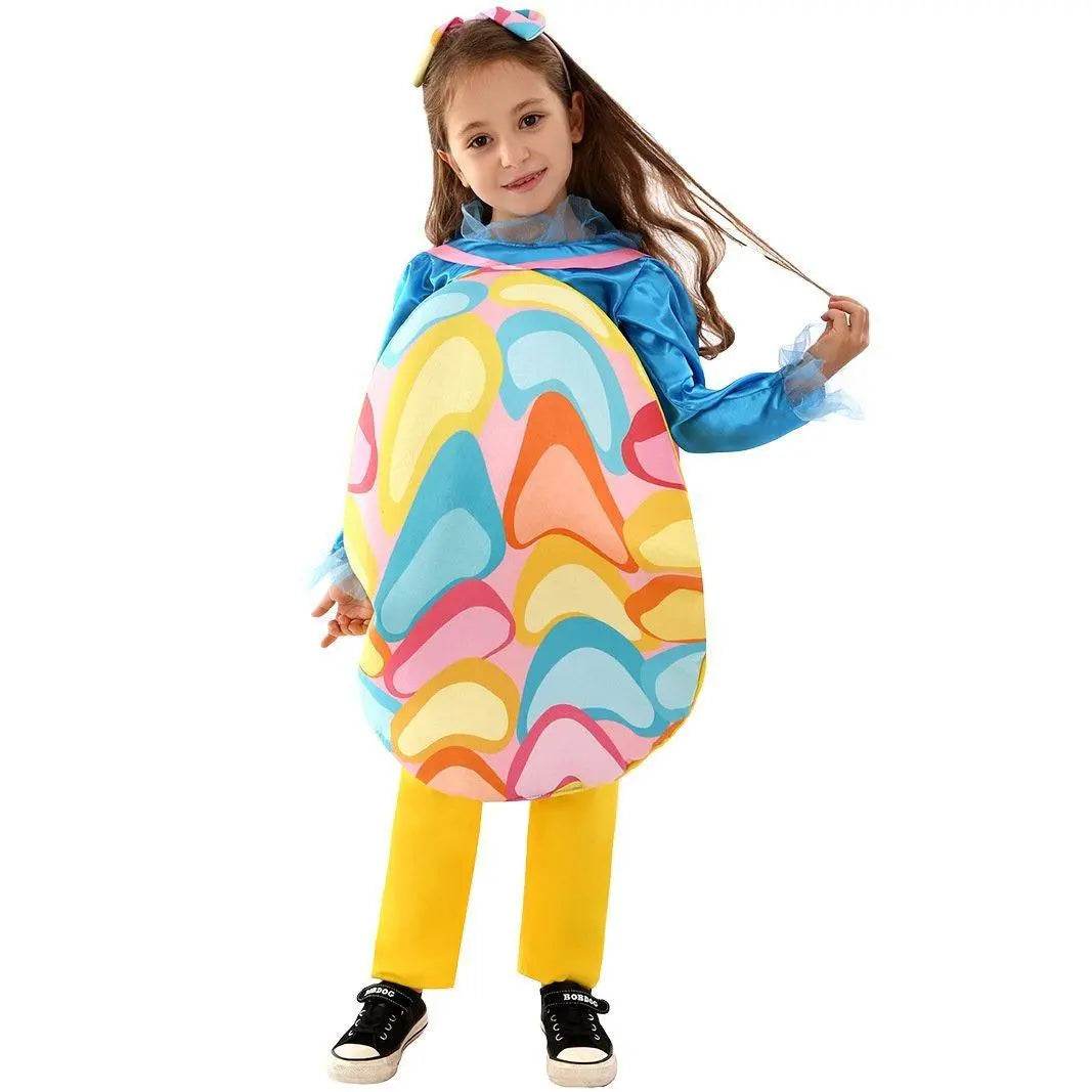 Kids Child Easter eggs Cosplay Halloween Grad Costume - Ecosfun