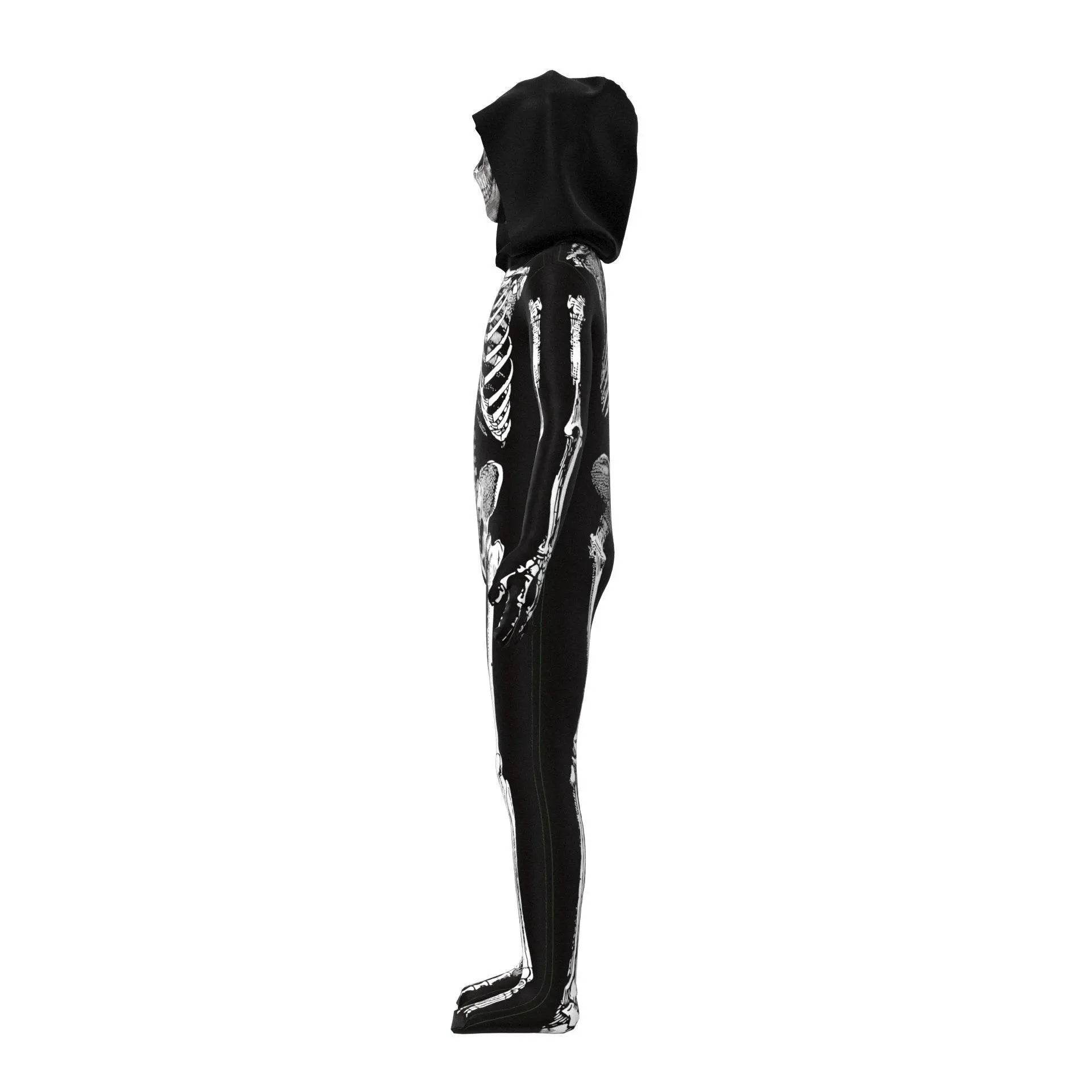 Kids Horror Skull Zentai Jumpsuit Costumes Halloween Carnival Cosplay - Ecosfun