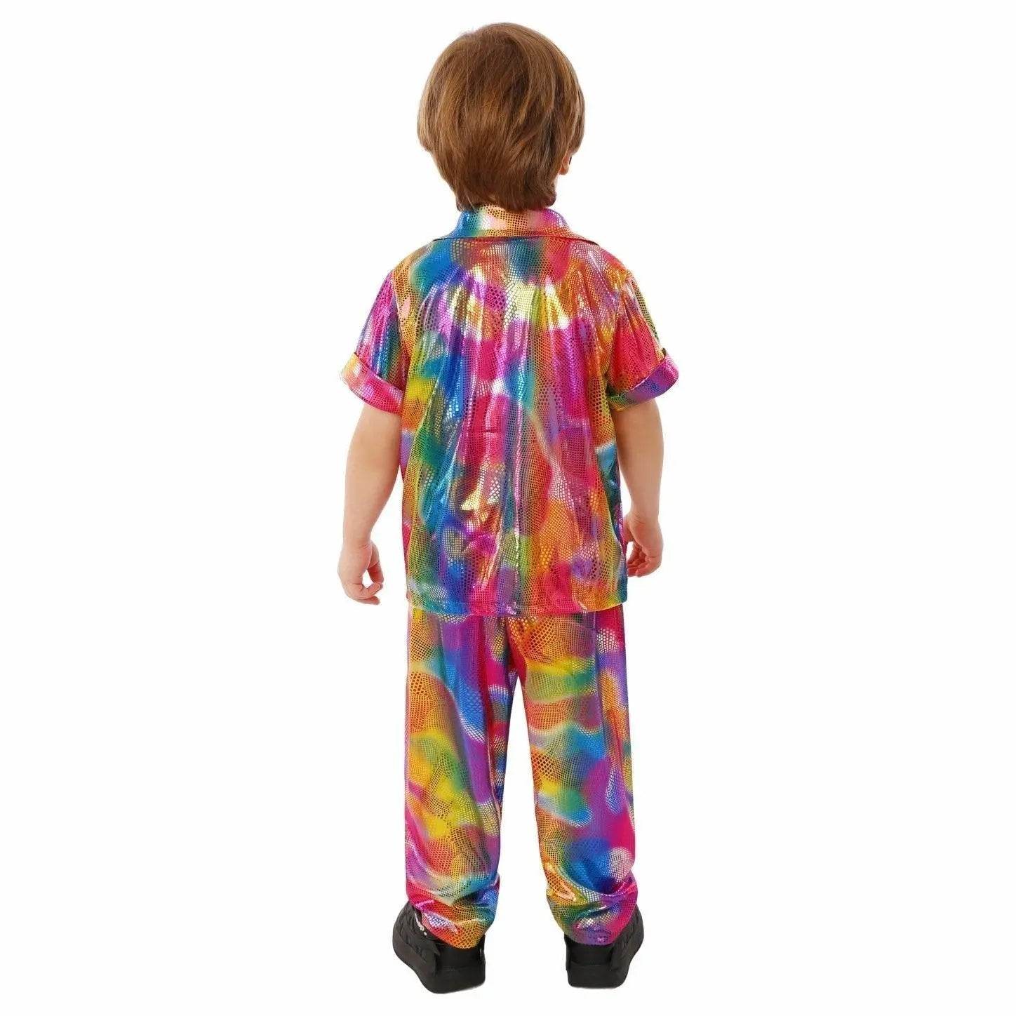 Kids Punk Style Halloween Costume Campus Role Play and Stage Performance Outfit - Ecosfun