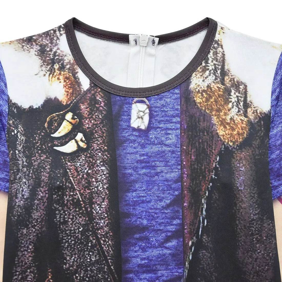 Kids Zombies 2 Werewolf Costumes jumpsuits onesies blue Children Jumpsuit Bodysuit Outfits - Ecosfun