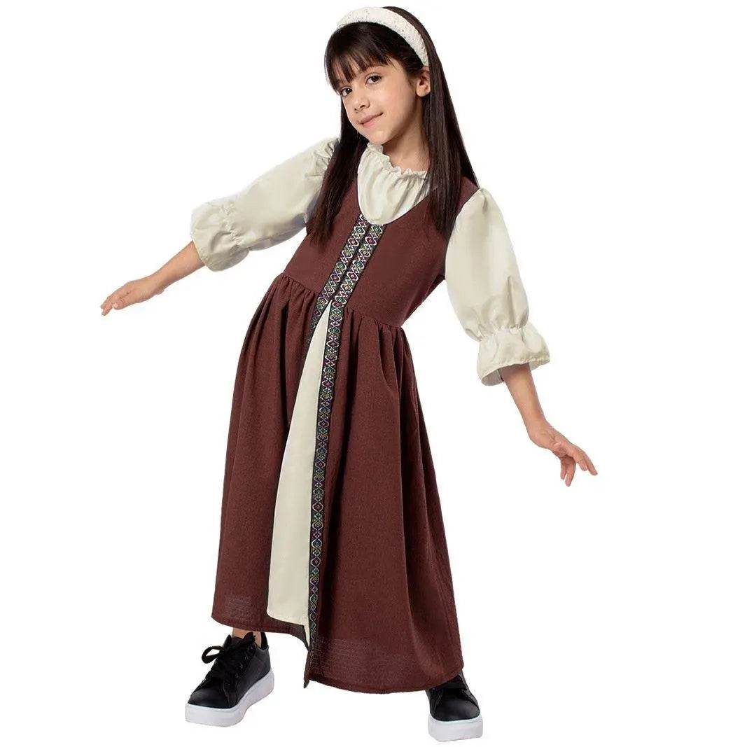 Medieval Palace Dress Vintage Kids Party Halloween Cosplay Costumes - Ecosfun
