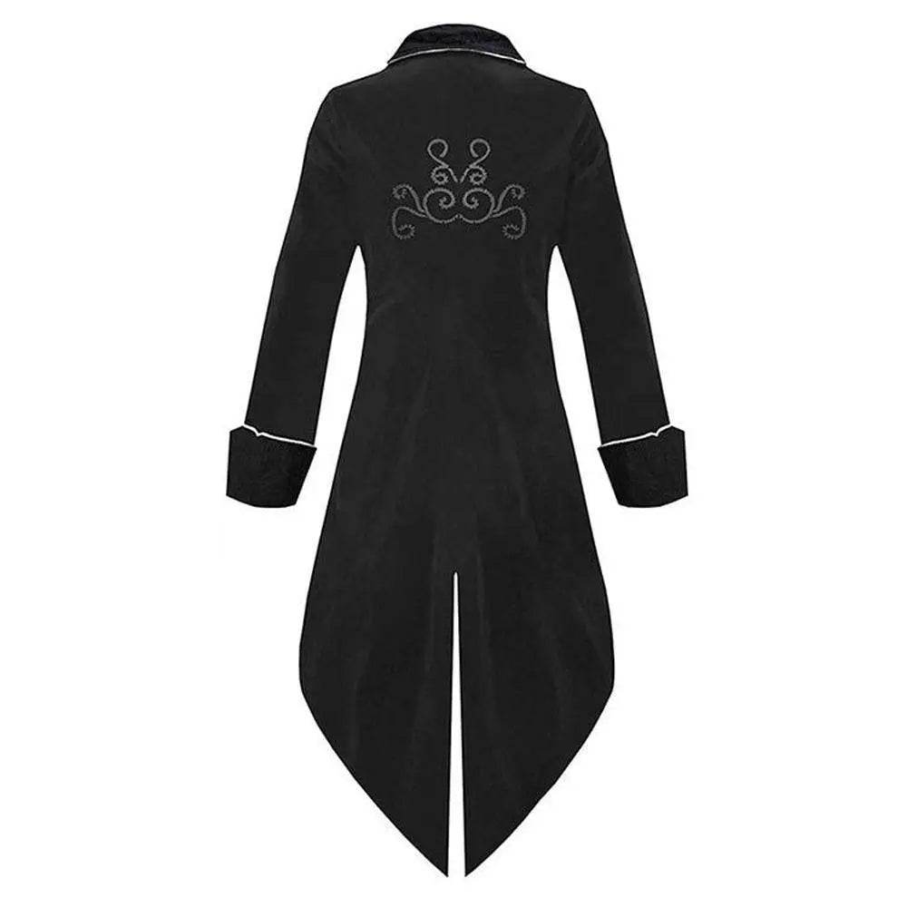 Medieval Steampunk Tailcoat Halloween Costumes Vampire Gothic Jackets Vintage Coat For Men - Ecosfun