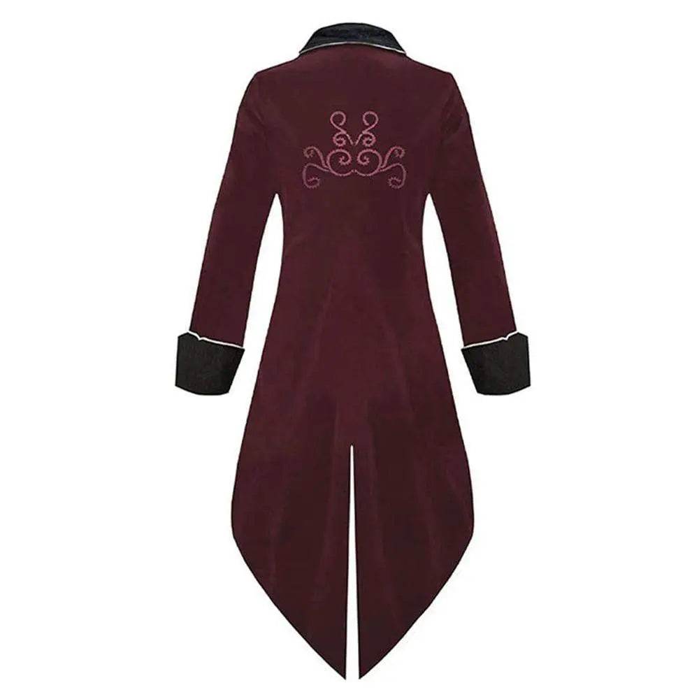 Medieval Steampunk Tailcoat Halloween Costumes Vampire Gothic Jackets Vintage Coat For Men - Ecosfun