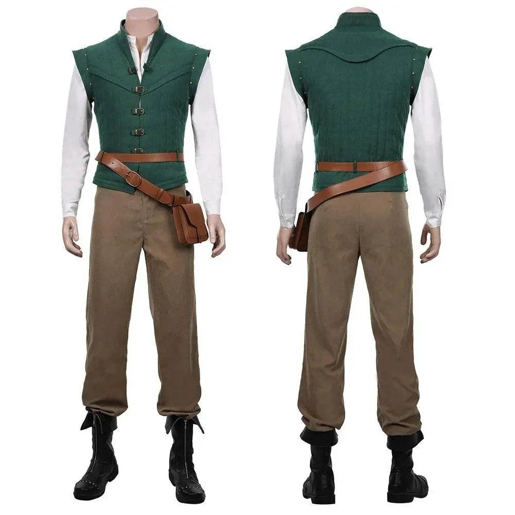 Men Tangled-Flynn Rider Cosplay Costume Vest Shirt Outfits Halloween Carnival Suit - Ecosfun