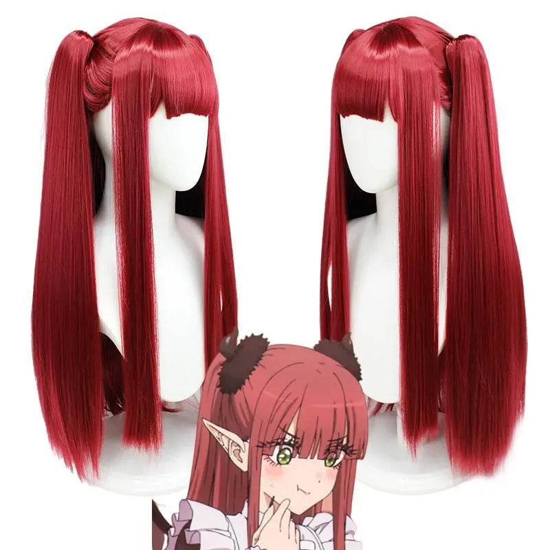 My Dress-Up Darling Cosplay Costume Marin Kitagawa Anime Wig Long Red Wig for Party - Ecosfun