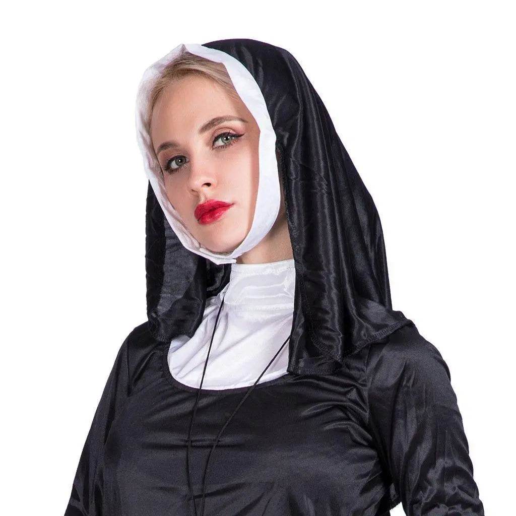 Nun Costume Halloween Outfits Performance Cosplay Party Carnival - Ecosfun