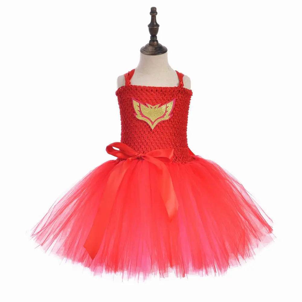 PJ Masks Superhero Cosplay Costumes Halloween Tutu Dress Suits - Ecosfun