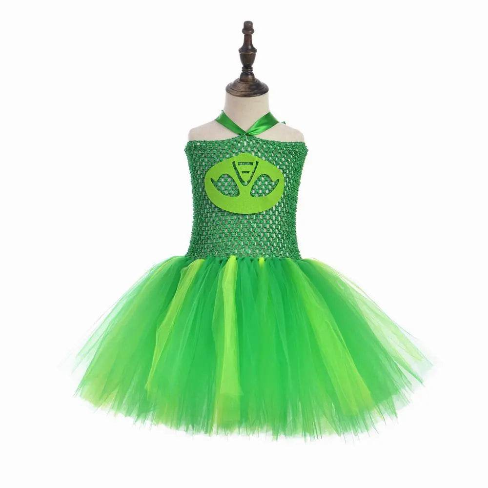 PJ Masks Superhero Cosplay Costumes Halloween Tutu Dress Suits - Ecosfun