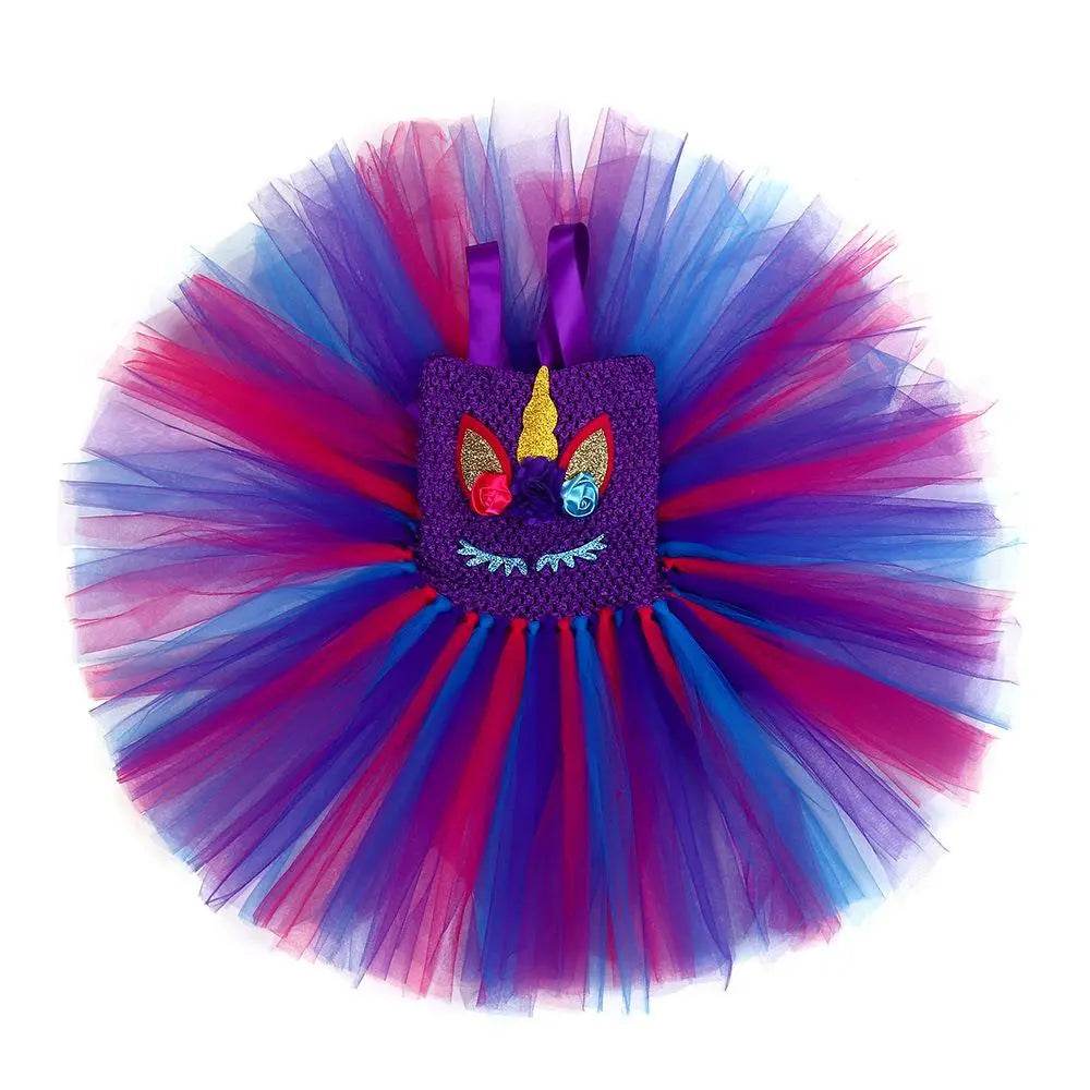 Princess Baoli Cosplay Costume Skirts Dress Children's Day Outfit Unicorn with Headband for Girls - Ecosfun