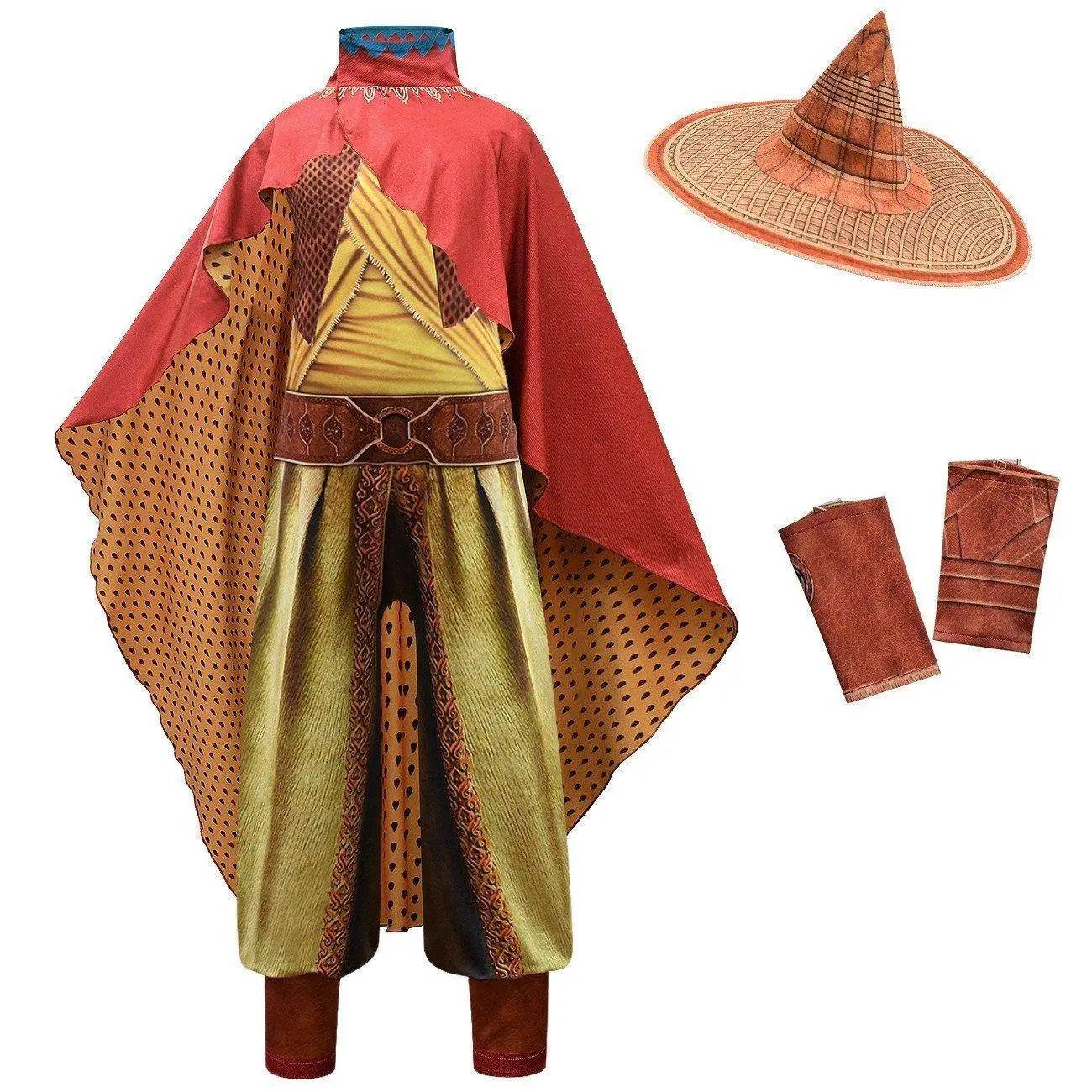 Raya and the Last Dragon Costume Cosplay Halloween Drama Performance Romper - Ecosfun