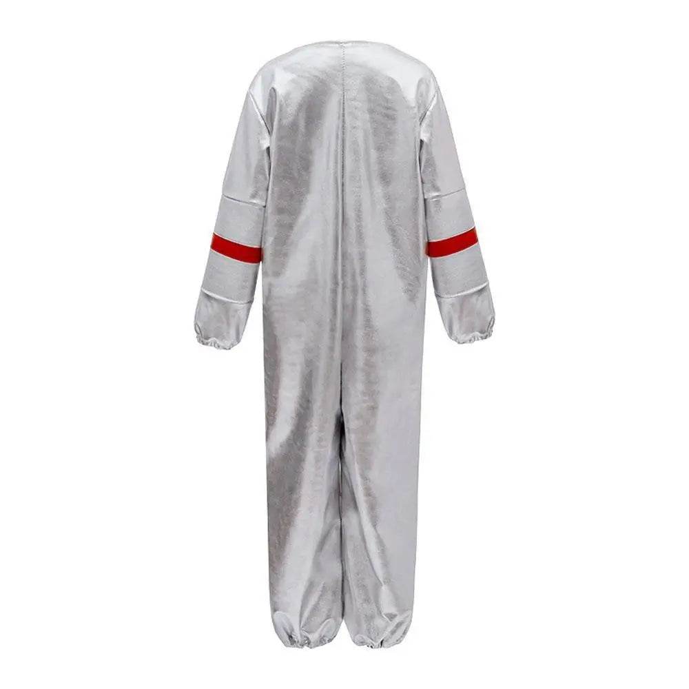 Silver Space Suit Costume Astronaut Pilot Cosplay and Performance Outfit - Ecosfun