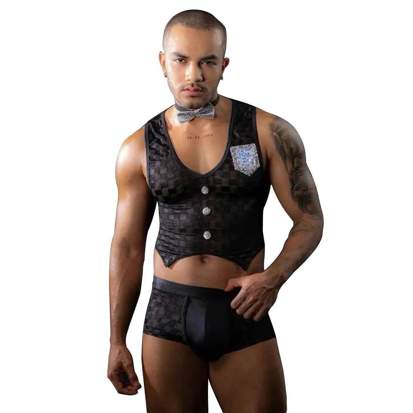Stag do Male Servant Party Costume Night Club Uniform - Ecosfun