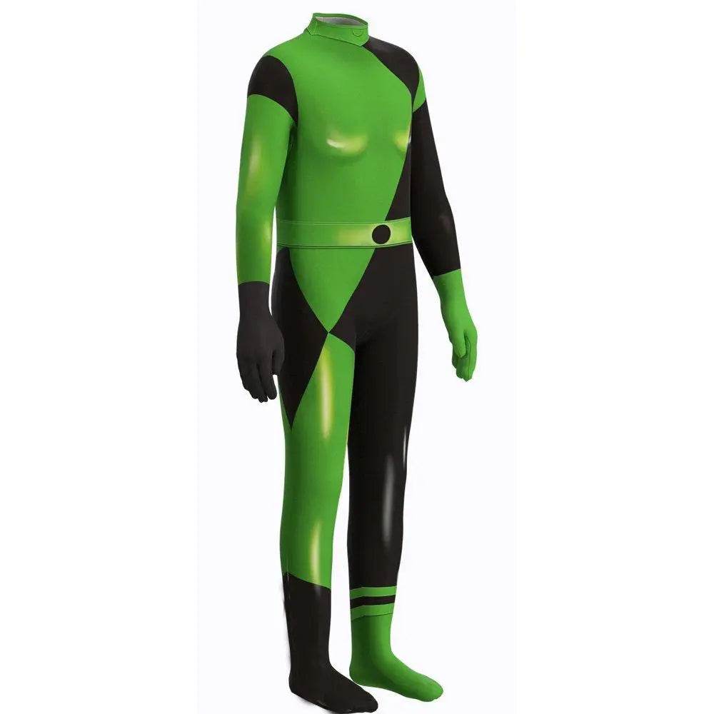 The Adventures of Kid Danger Costume Kim Possible Shego Superhero Halloween Jumpsuit - Ecosfun