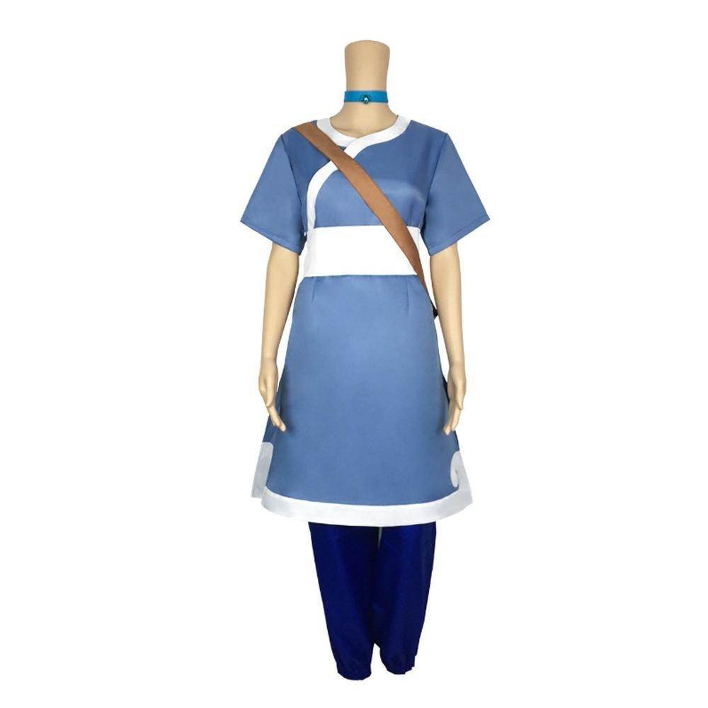 Anime Katara Avatar The Last Airbender Costume Party Carnival Cosplay Full Set - Ecosfun