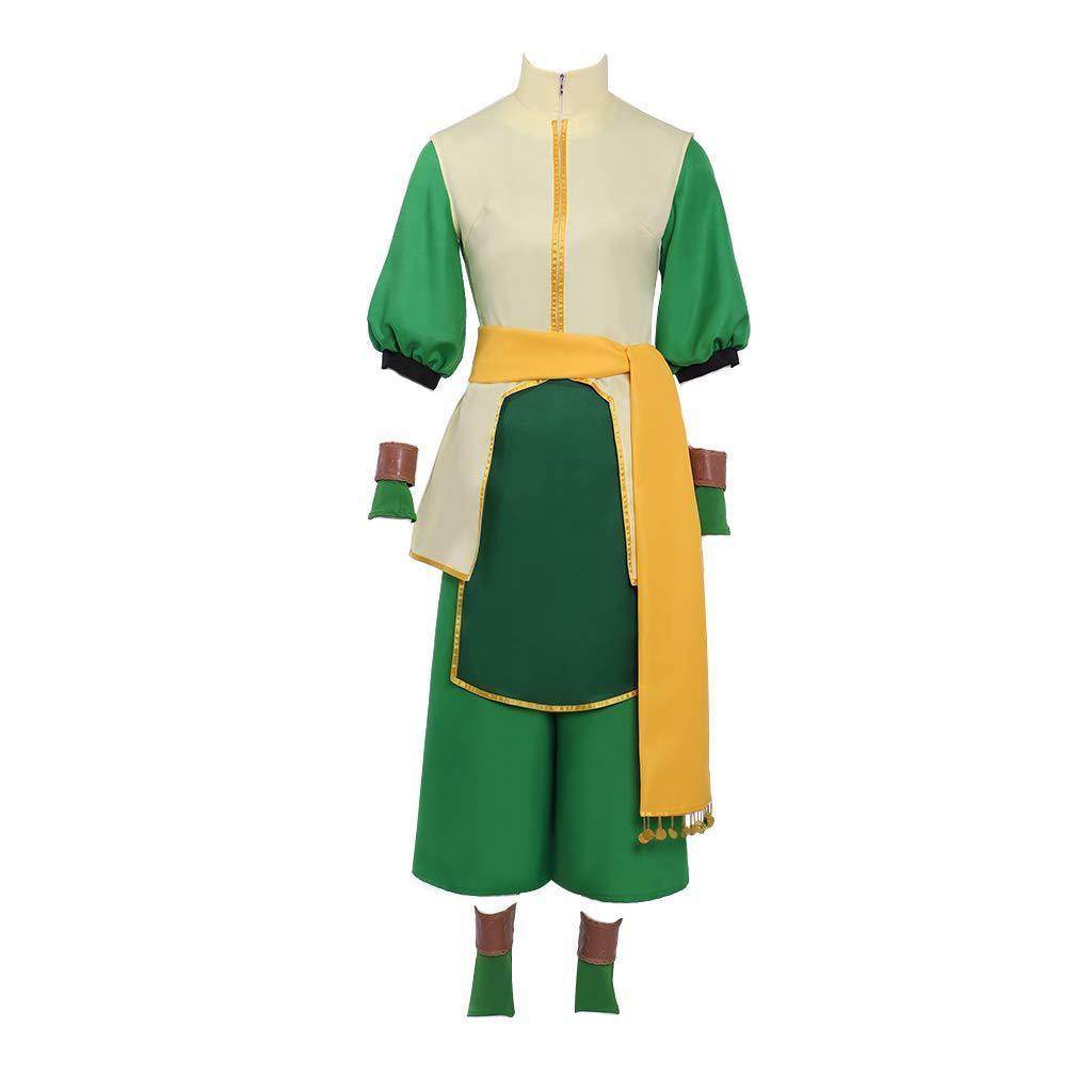 Anime Toph Beifong Avatar The Last Airbender Costume Party Carnival Cosplay Full Set - Ecosfun