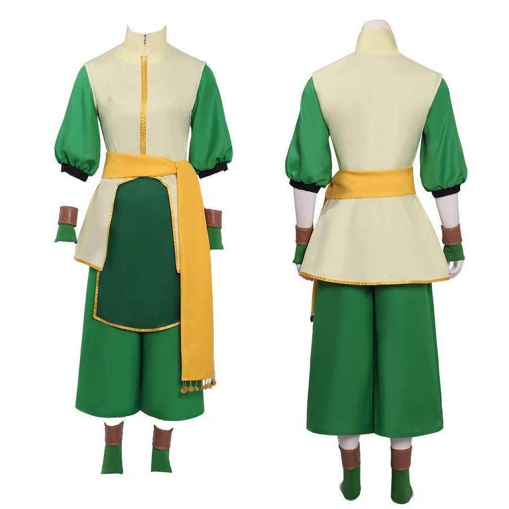 Anime Toph Beifong Avatar The Last Airbender Costume Party Carnival Cosplay Full Set - Ecosfun