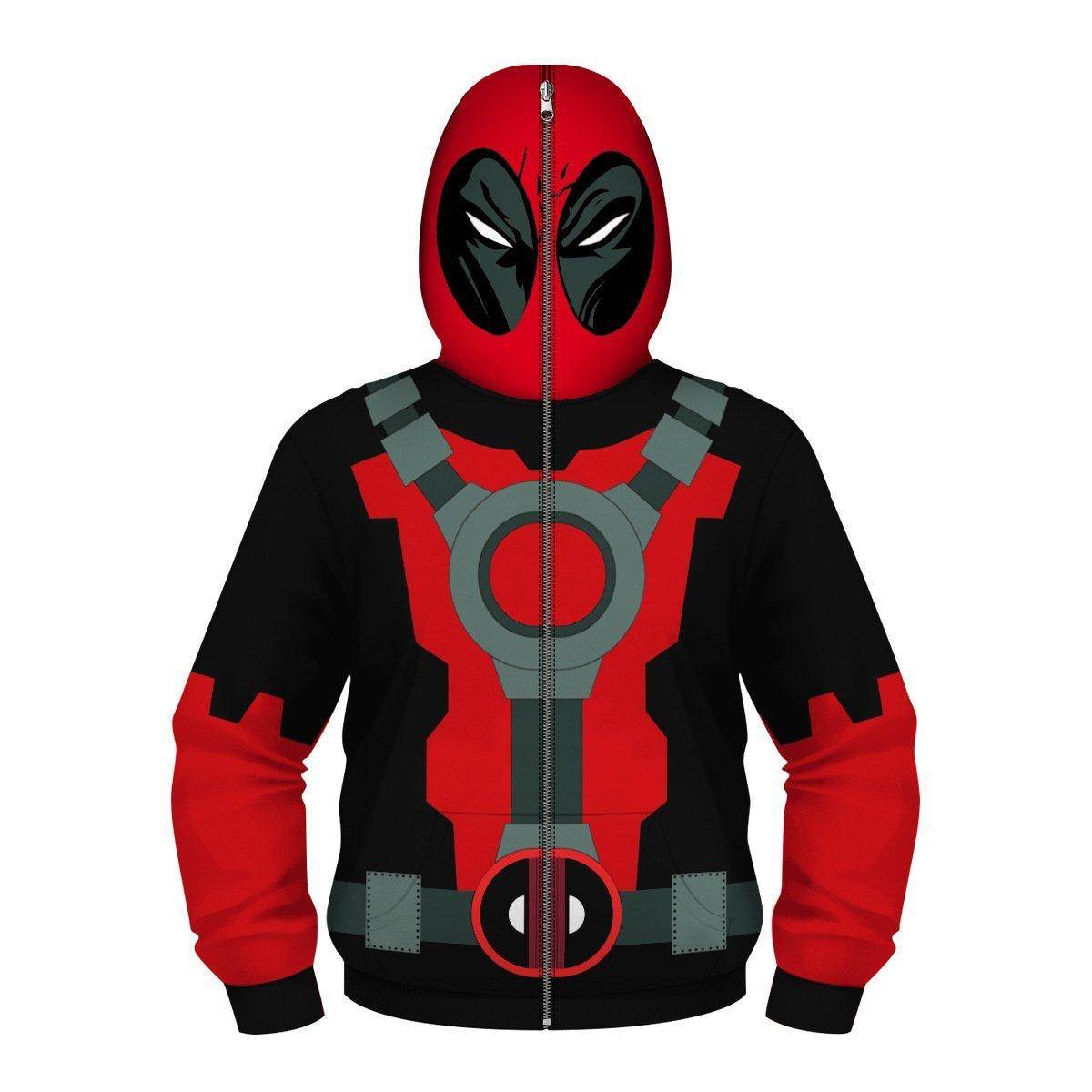 Deadpool and Wolverine Children 3D cartoon Sweater Jumpsuit cosplay - Ecosfun