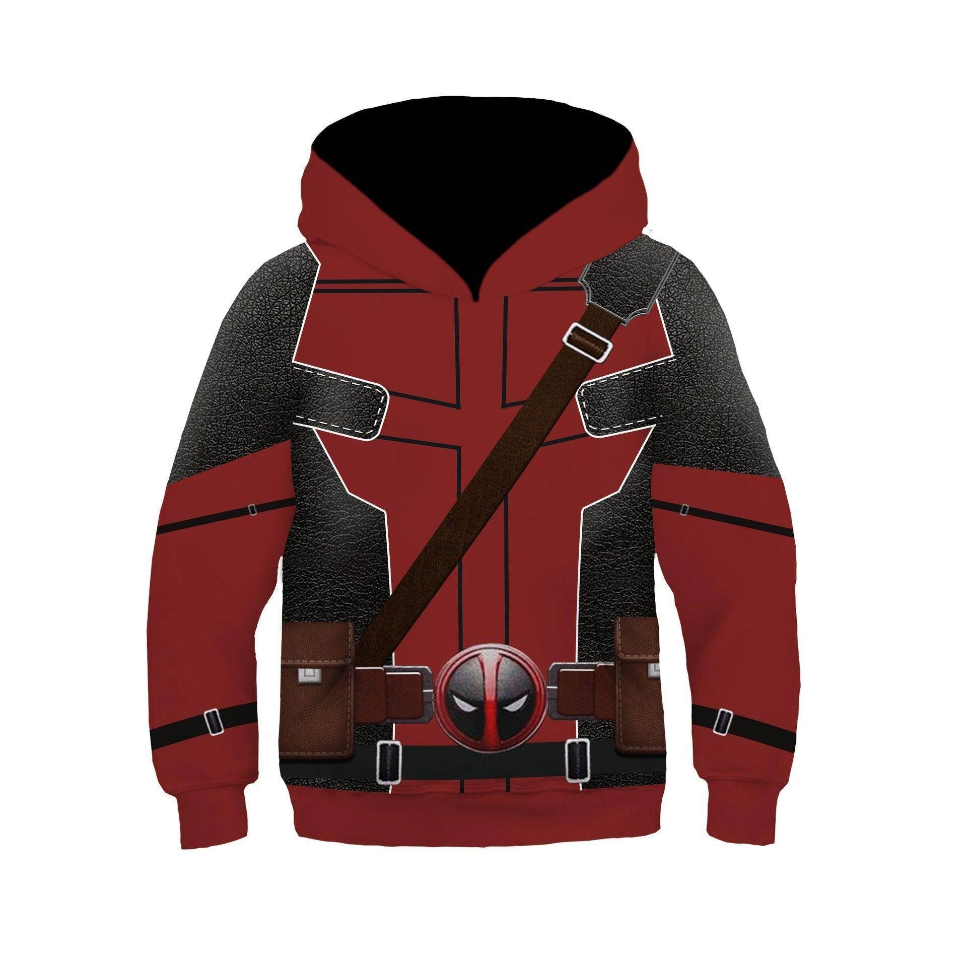 Deadpool and Wolverine Children 3D cartoon Sweater Jumpsuit cosplay - Ecosfun