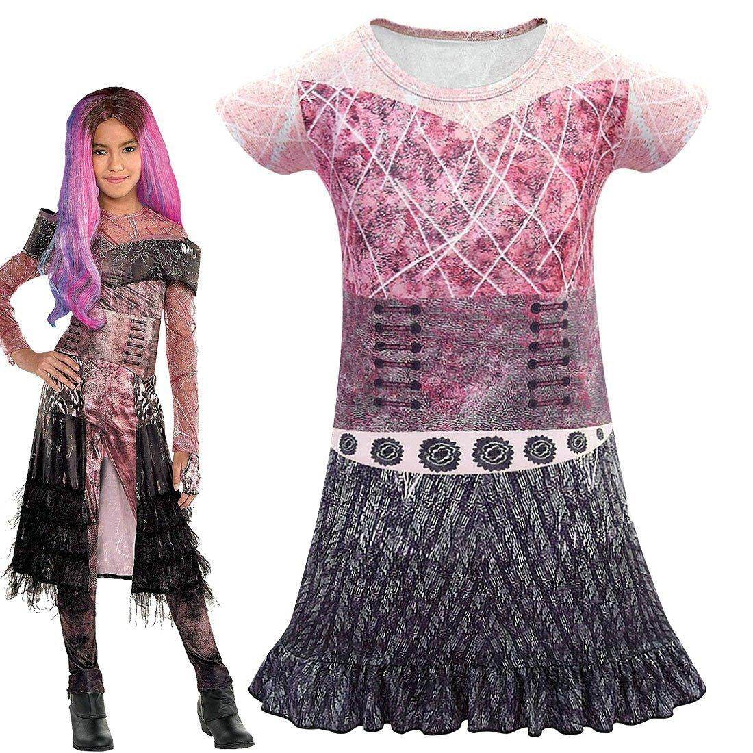 Descendants Audrey Cosplay Costume Short Sleeve Dress for Baby Girl - Ecosfun