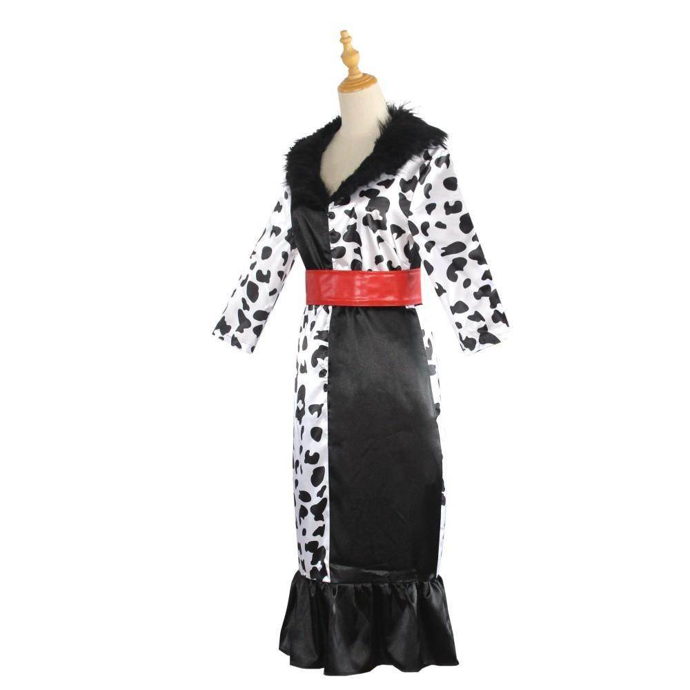 Evil Madame Costume Cruella De Vil cosplay dress 101 Dalmatians - Ecosfun