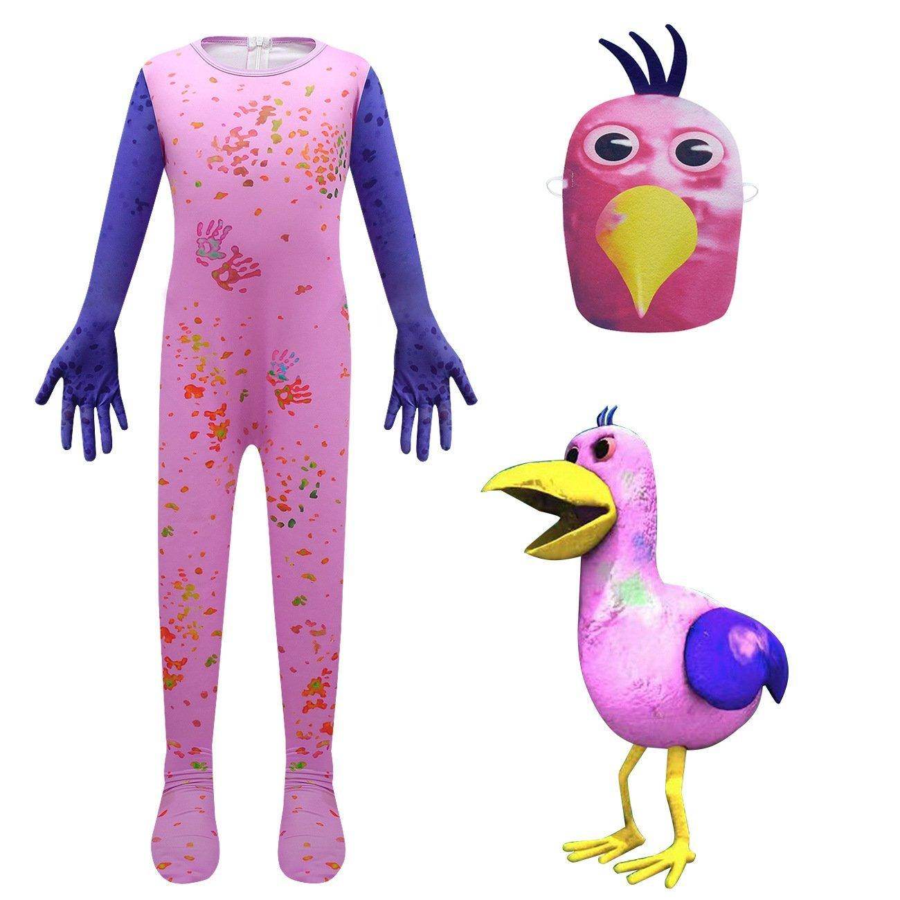 Garden of Banban Costume Kids Chicken Cosplay Bodysuit Horror Play Jumpsuit - Ecosfun