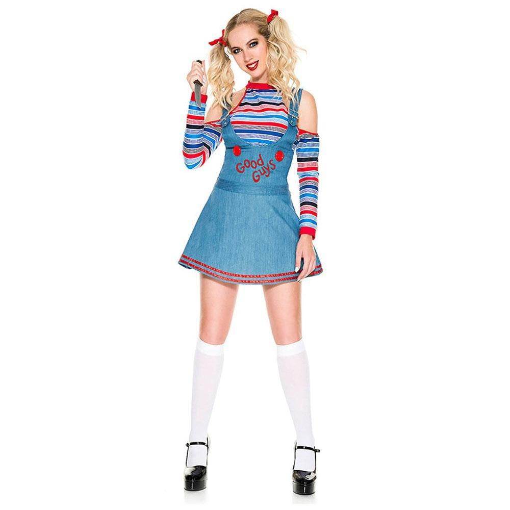 Good Guys Doll Chucky Cosplay Costume Halloween Outfits Party Carnival Suit - Ecosfun