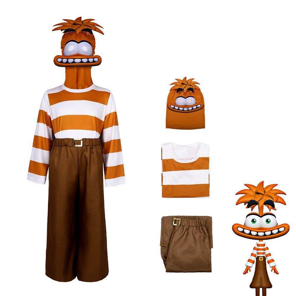 Inside Out 2 Anxiety Costume Halloween Stage Performance Outfit for Kids and Adults - Ecosfun